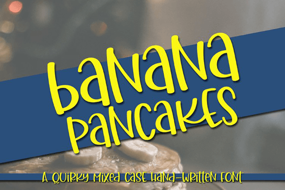 Banana Pancakes Fonts: A Script Amp Review for Crafters