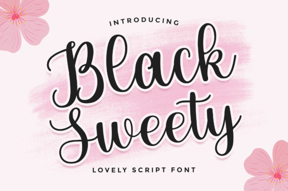 Black Sweety Script Font for Branding and Marketing