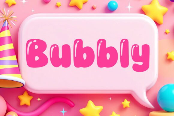 Bubbly Display Font for Creative Projects