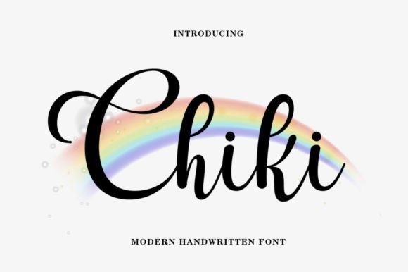 Chiki: A Handwritten Script Font for Embroidery Projects