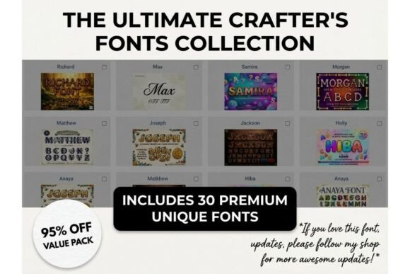 Mega Font Bundle for Creative Projects
