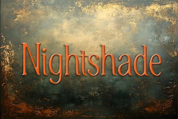 Nightshade Font Review for Embroidery Projects