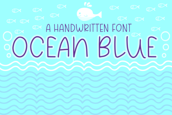 Ocean Blue Font for Script Amp Projects