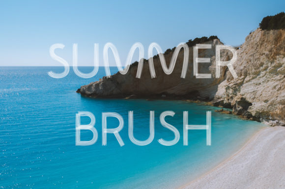Summer Brush: A Playful Display Font for Local Brands